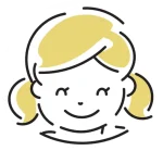 生徒さん（女の子）のイラスト画像