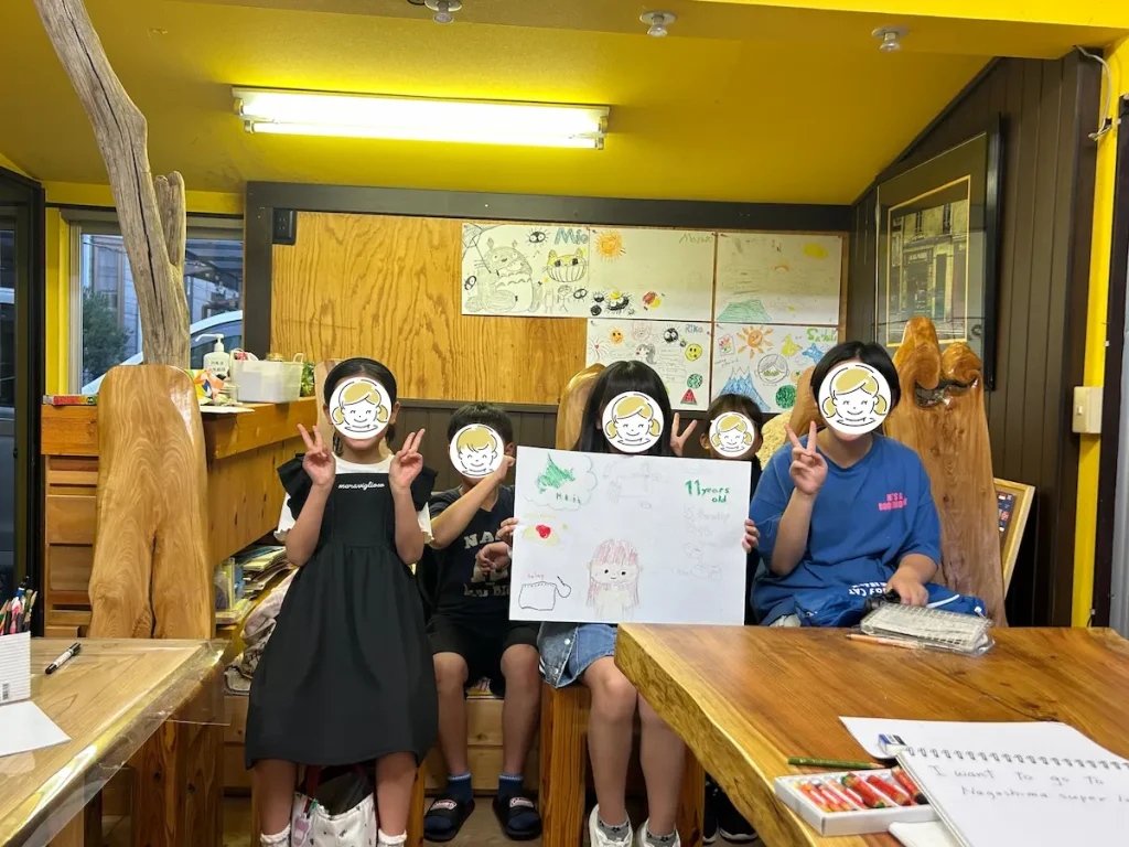 木更津市の英語教室インスパイアスクールに通う小学生生徒の集合写真